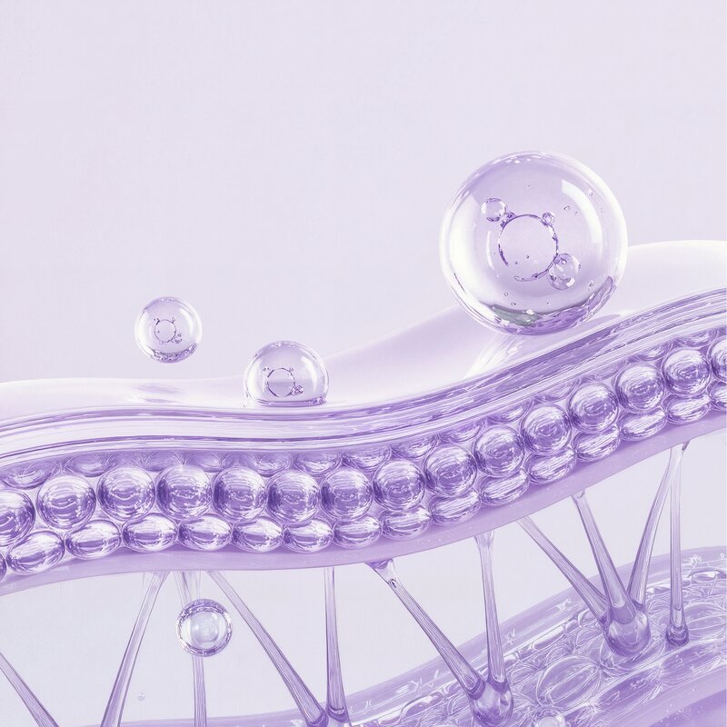 O₂Cell molecular structure 3D render